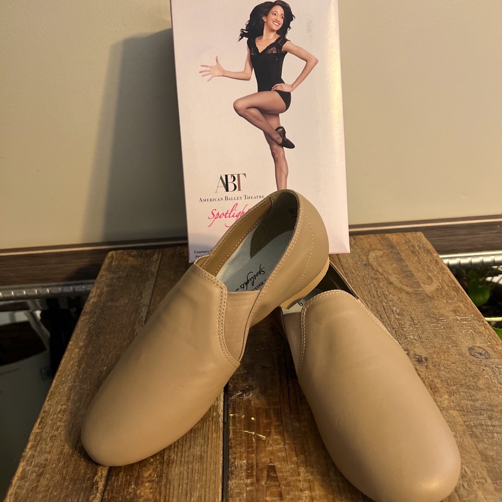 Tan Jazz dance shoes